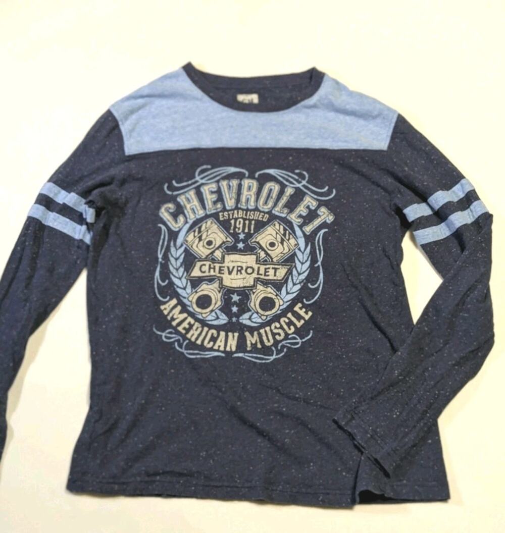 Chevrolet Muscle Car Womens Size Large Long Sleeve Shirt GM hot rod Camaro z28